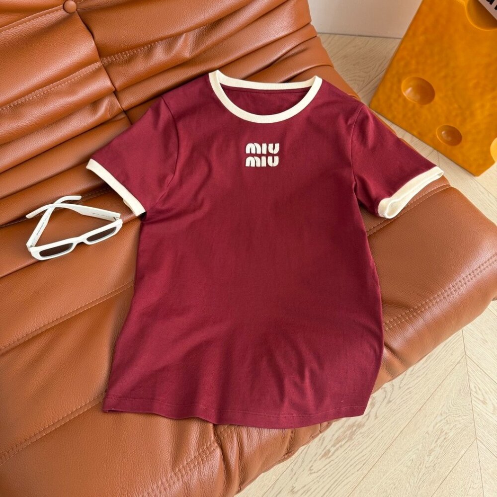 Miu Miu Women's Cotton Knit T-Shirt